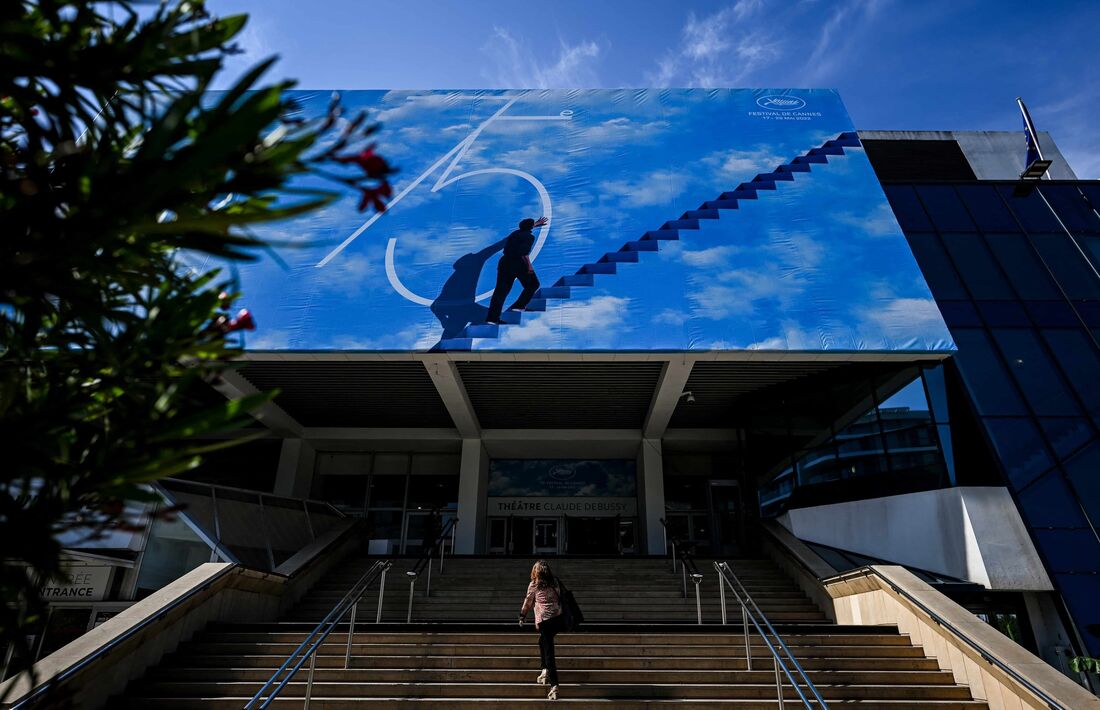 Entrada principal do Palais des Festivals, onde acontecerá o 75&ordm; Festival de Cinema de Cannes