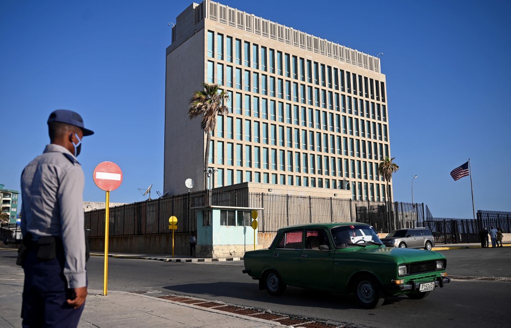 Prédio da embaixada dos Estados Unidos, em Havana, Cuba