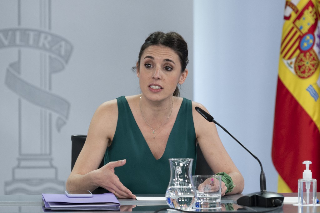 Ministra da Igualdade da Espanha, Irene Montero