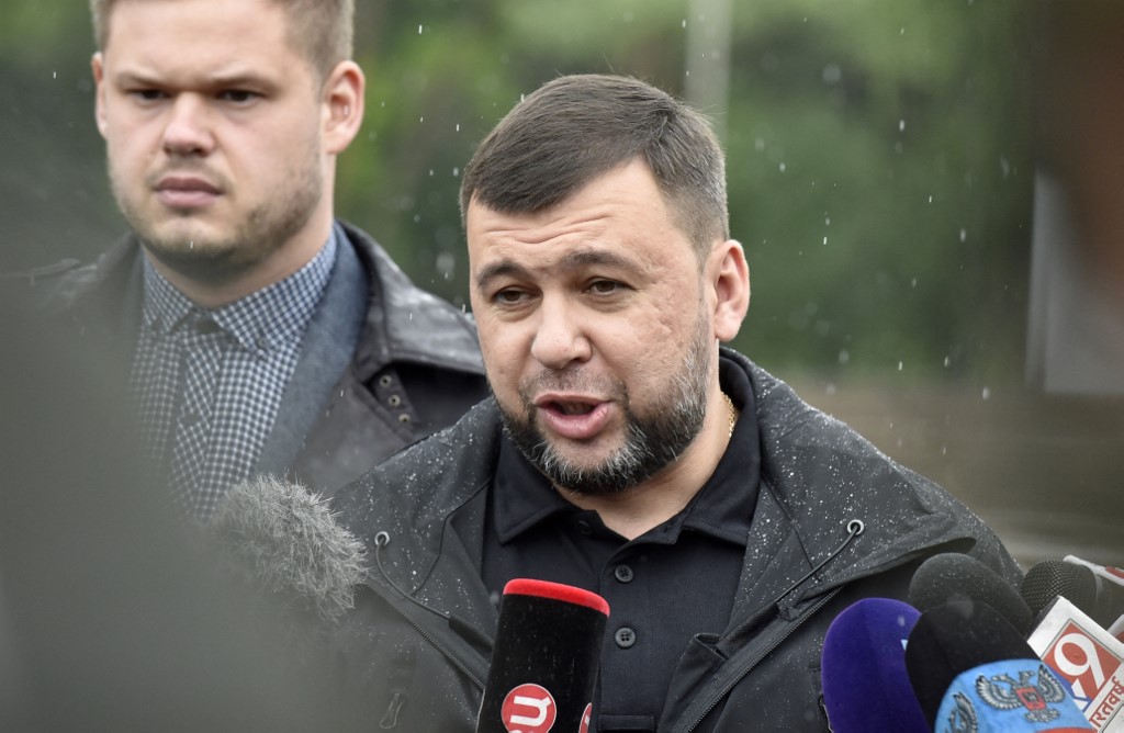 Líder da região separatista de Donetsk, Denis Pushilin