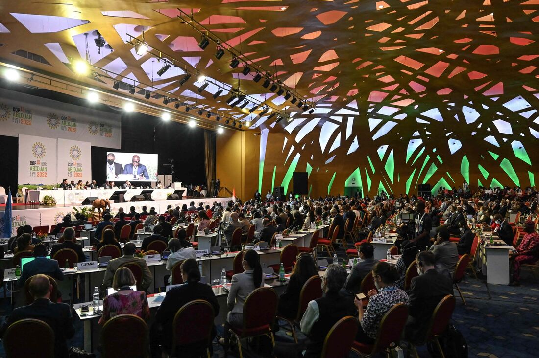 Cerimônia de encerramento da COP15, que aconteceu na Costa do Marfim 