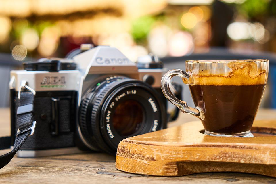 Café e fotografia
