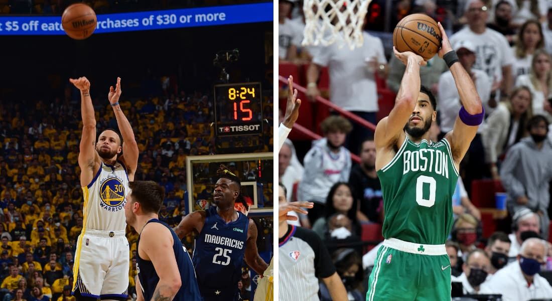 Curry, do Golden State, e Tatum, do Celtics, são os principais jogadores das finais