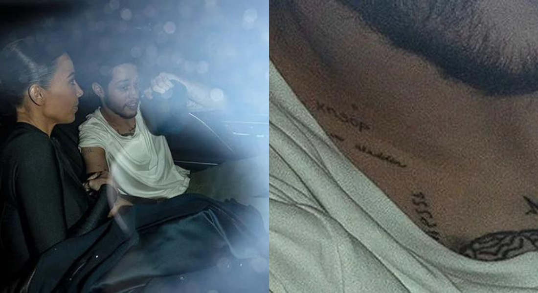 Pete Davidson apareceu com nova tatuagem com uma sigla enigmática