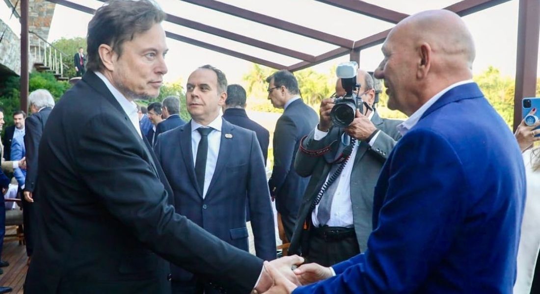 Luciano Hang, dono da Havan, foi um dos empresários que postaram foto com Elon Musk