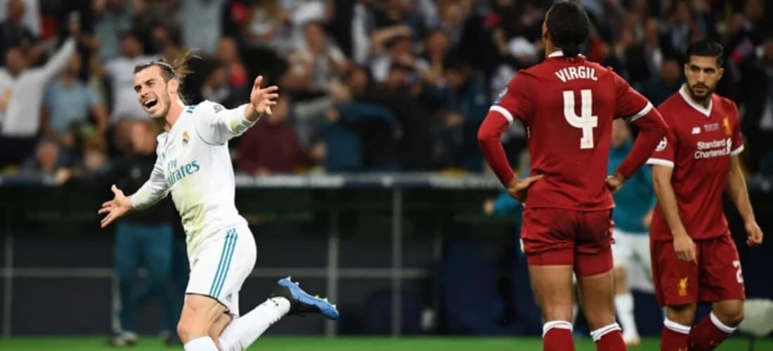 Bale foi um dos destaques do Real Madrid na final de 2018 contra o Liverpool