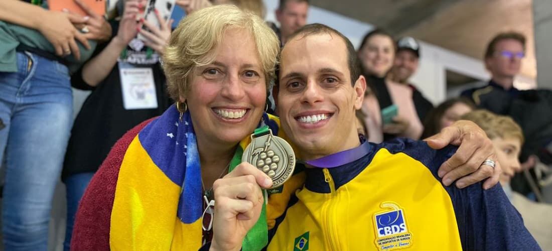 Guilherme Maia, nadador e medalhista de bronze 