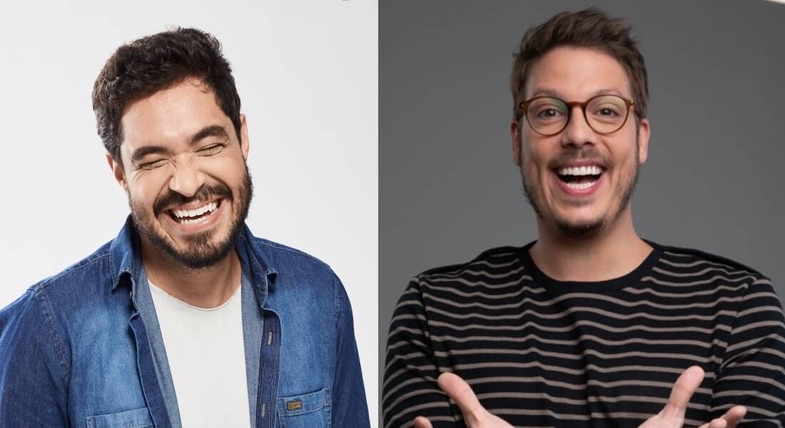 Diogo Almeida e Fábio Porchat são atrações no Teatro Guararapes, em Olinda