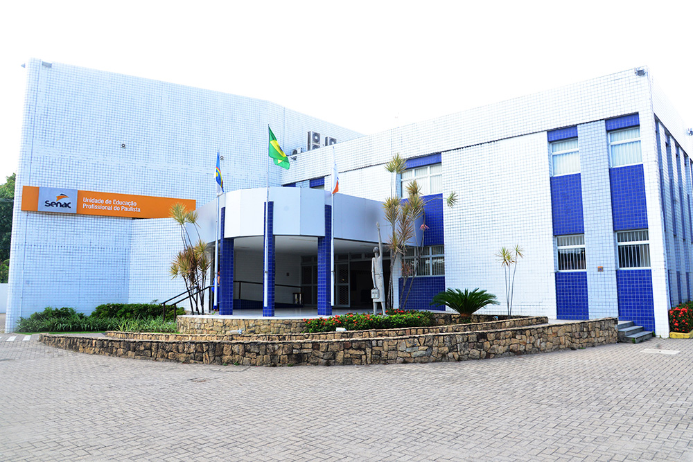 Fachada do Senac, um dos polos EAD dos cursos