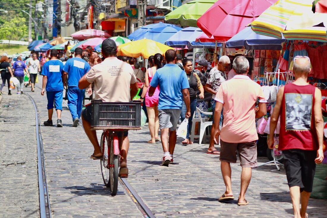 Comércio no centro do Recife 