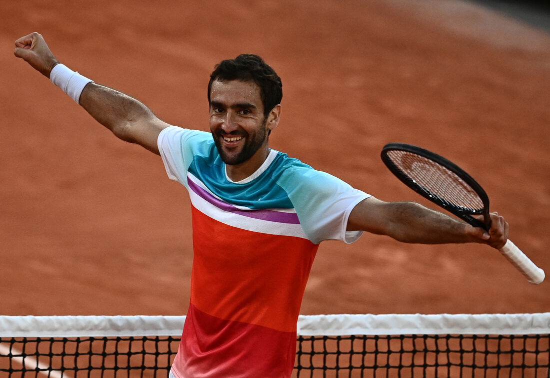 Marin Cilic se classificou pela primeira vez para uma semifinal de Roland Garros