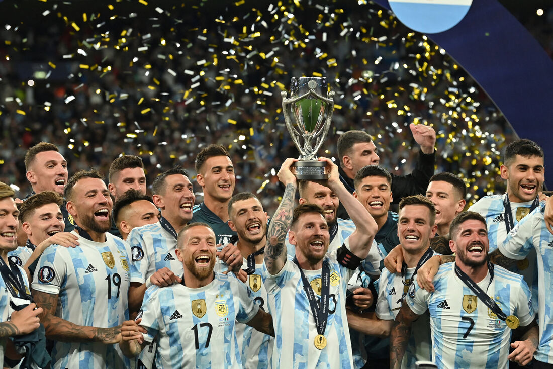 Seleção da Argentina superou Itália e venceu a Finalíssima