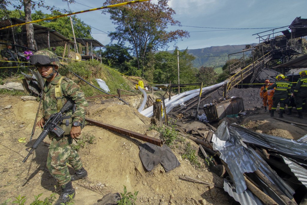 Quatorze mineiros presos em uma mina de carvão do município colombiano de Zulia (nordeste)