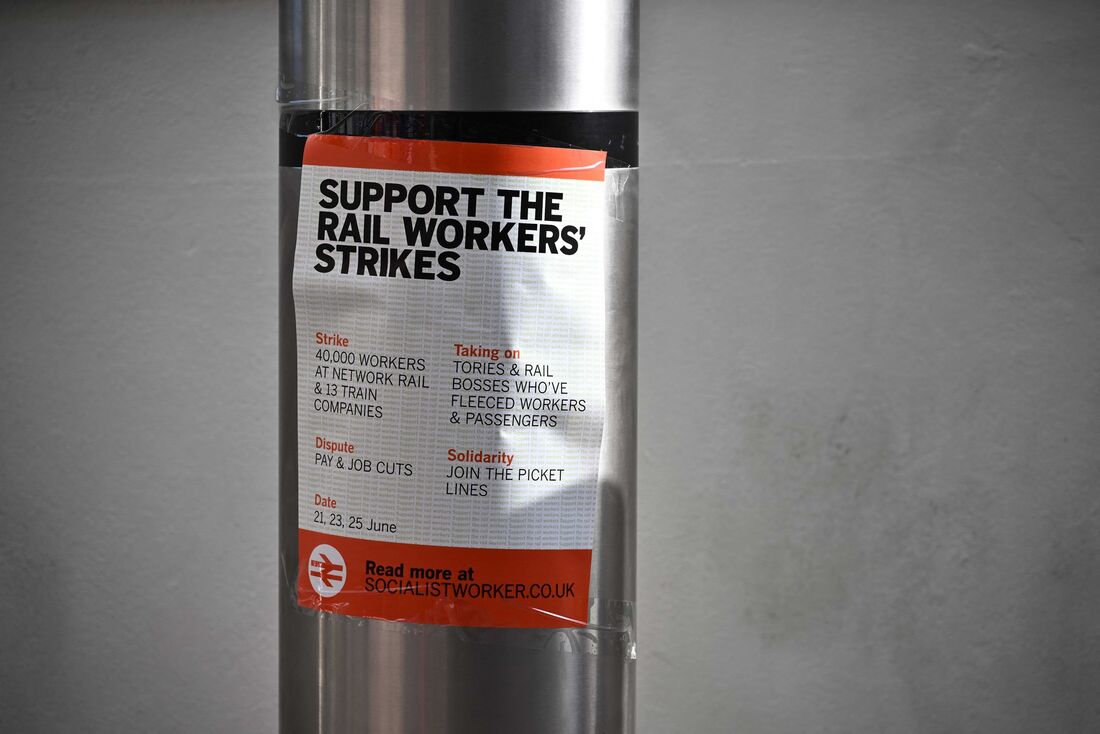 Greve dos ferroviários no Reino Unido
