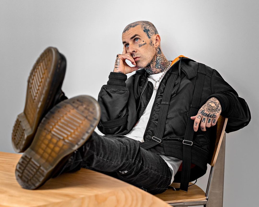 Travis Baker, baterista da banda Blink-182 e marido de Kourtney Kardashian