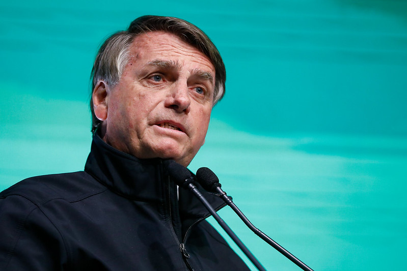 Bolsonaro na abertura do Fórum de Investimentos Brasil 2022, em São Paulo