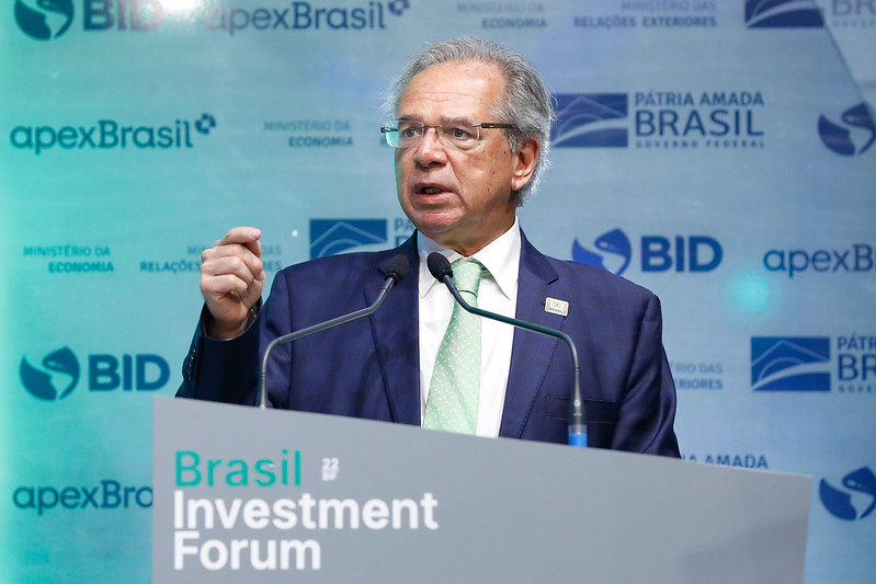 Paulo Guedes na abertura do Fórum de Investimentos Brasil 2022, em São Paulo