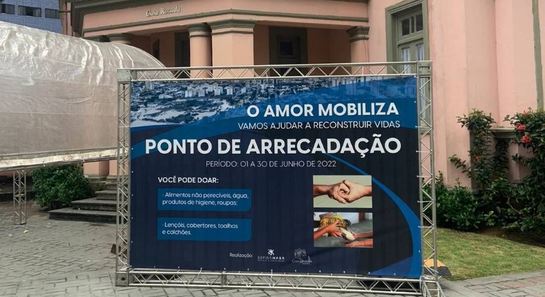 Ação é destinada às pessoas afetadas pelas chuvas