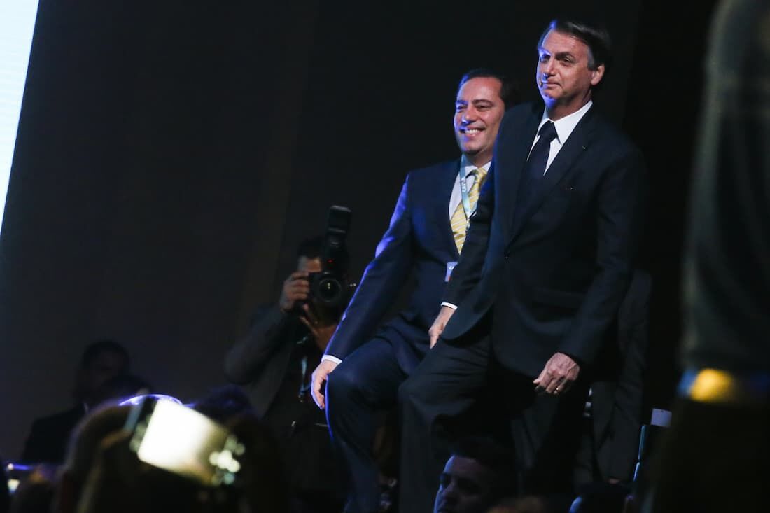 Pedro Guimarães e Jair Bolsonaro