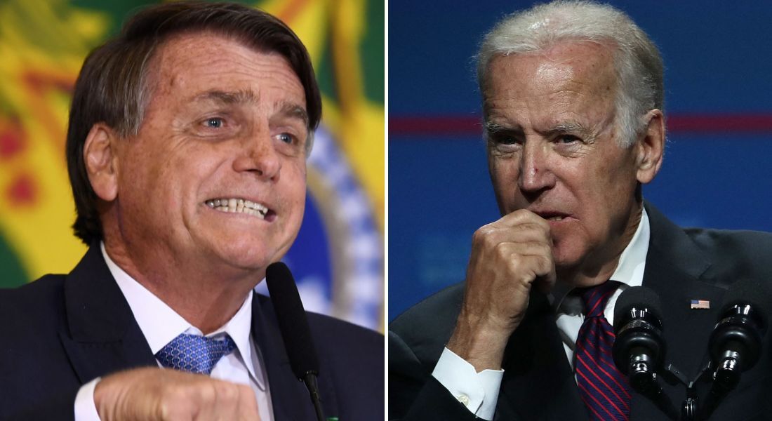 Jair Bolsonaro e Joe Biden