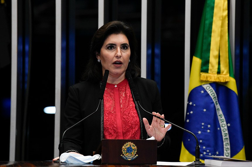 Senadora Simone Tebet, pré-candidata do MDB à Presidência