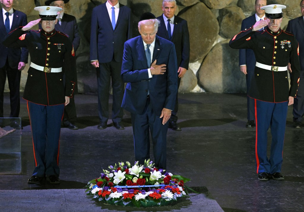 Biden em visita a Israel nesta quarta-feira (13)