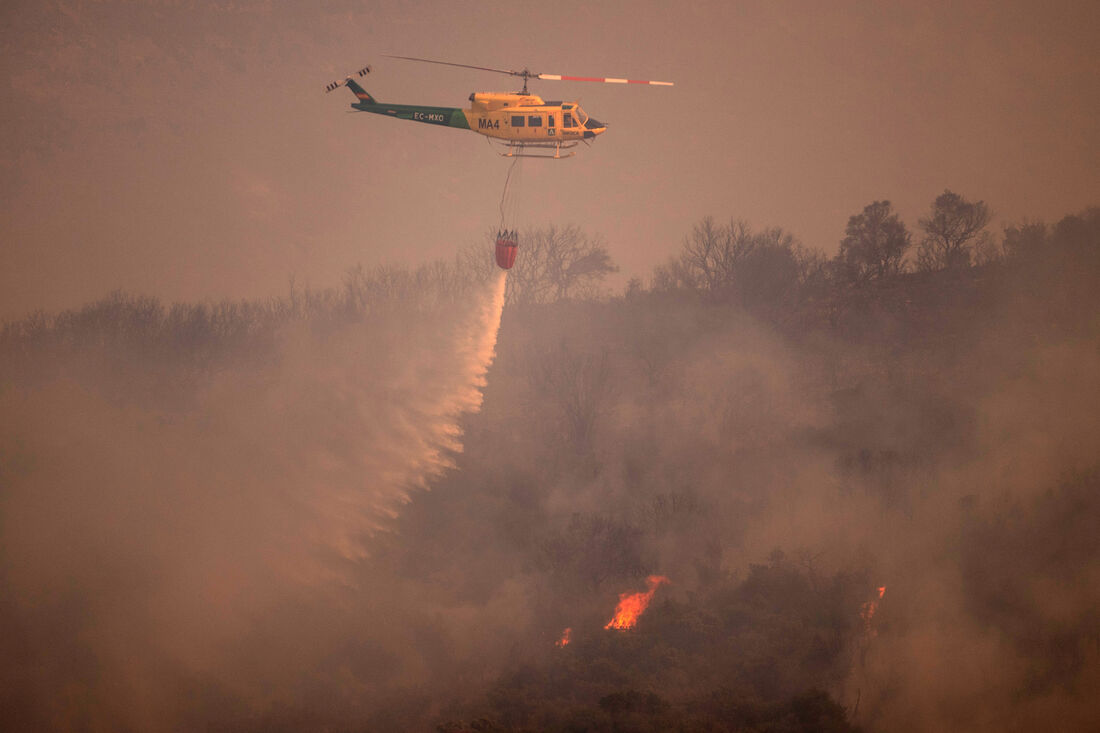 Incêndio florestal na Espanha