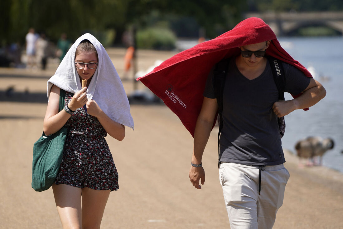 Onda de calor bate recorde no Reino Unido 