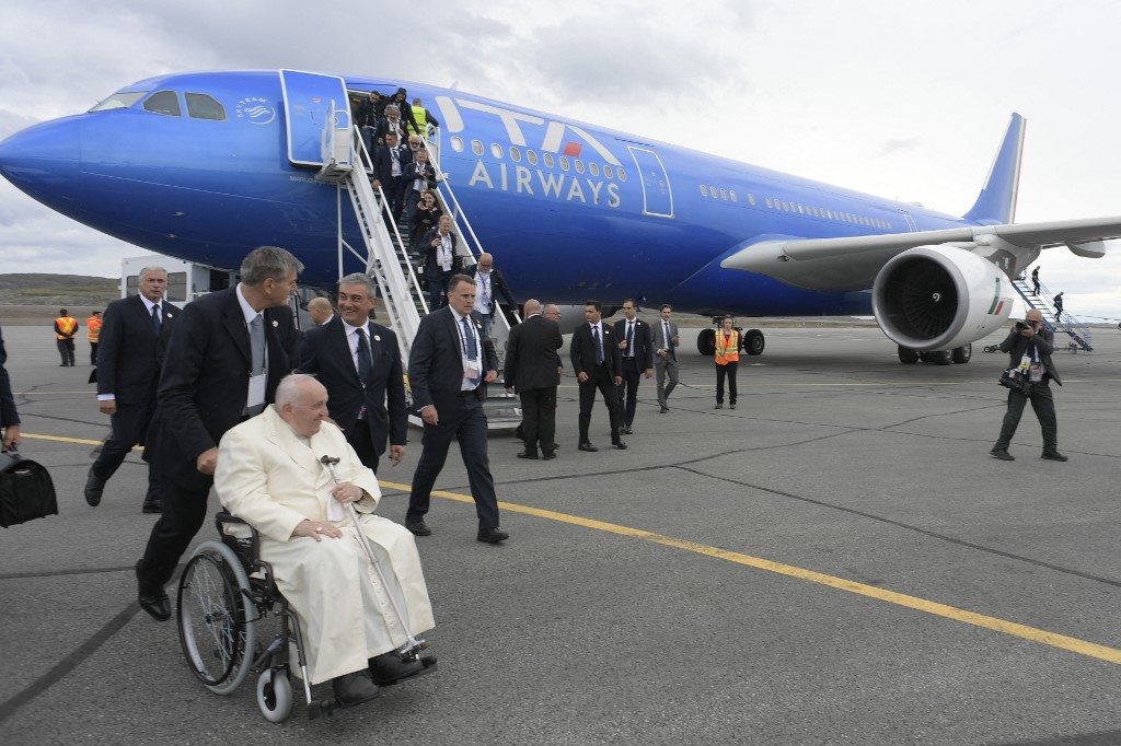  Papa Francisco chegou nesta sexta-feira (29) a Nunavut, no Ártico canadense