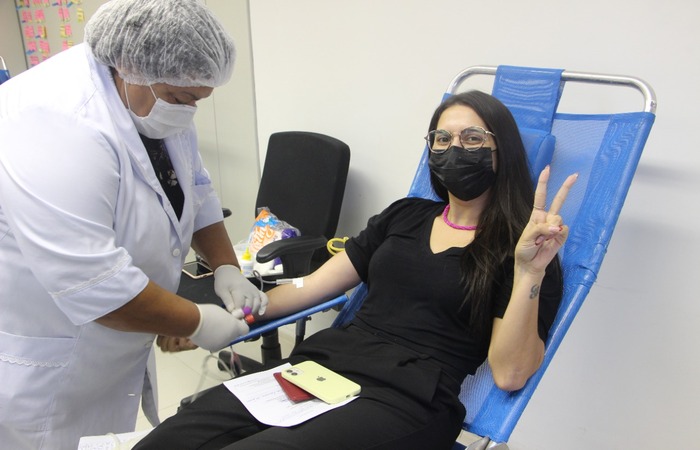 Campanha de doação de sangue do Porto do Recife, em parceria com o Hemope