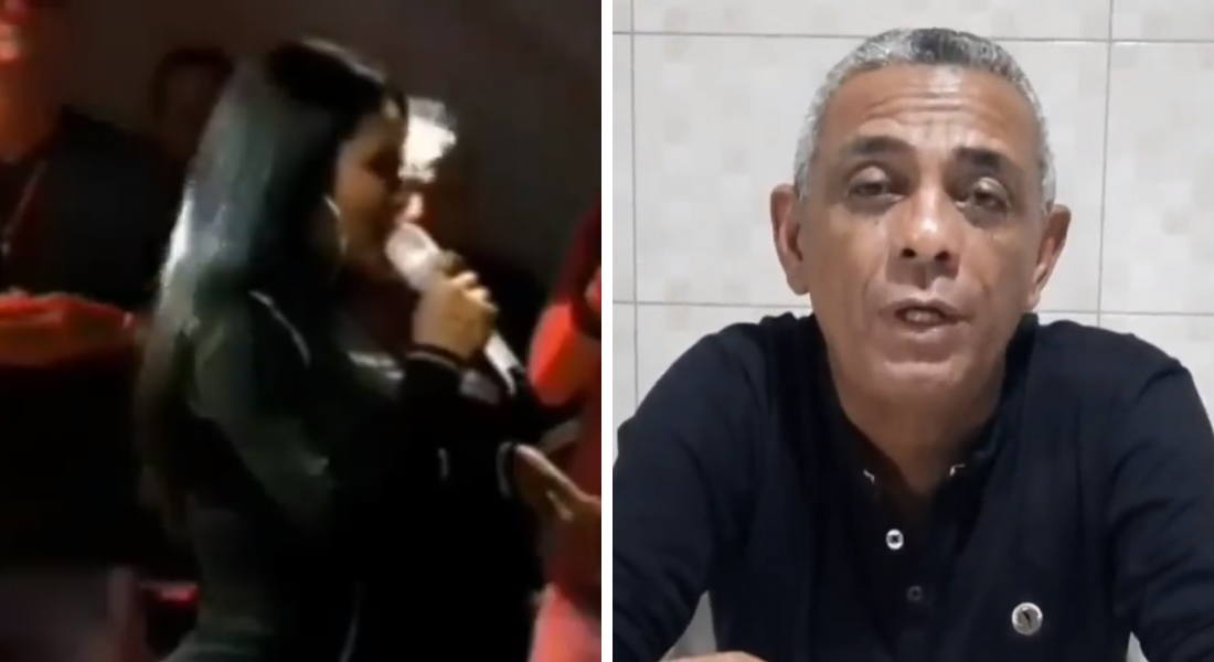 Cantora Tayara Andreza e prefeito Aluízio Xavier