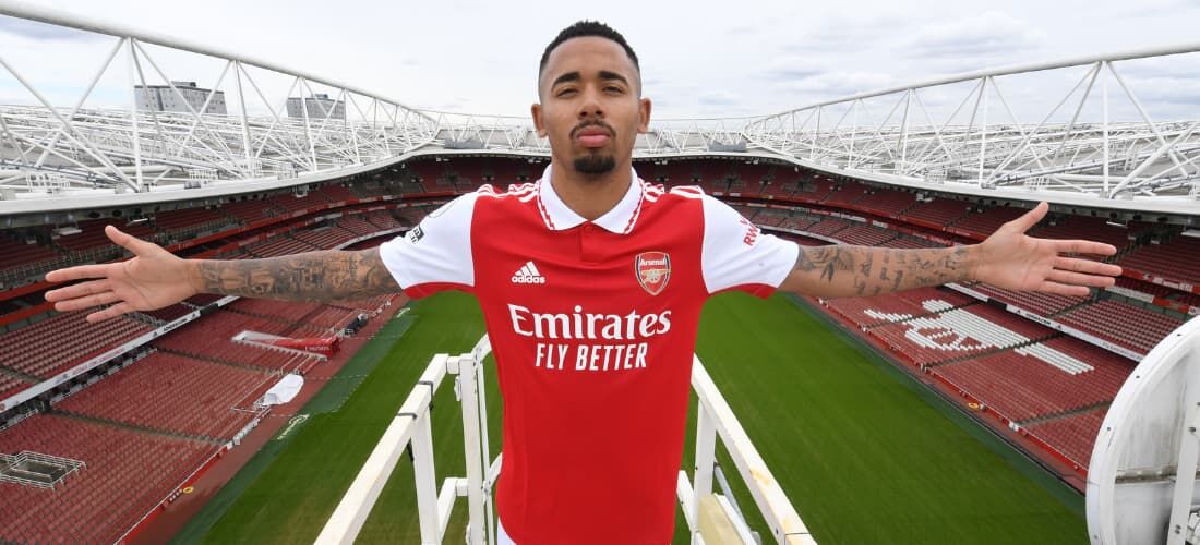 Gabriel Jesus, novo atacante do Arsenal 