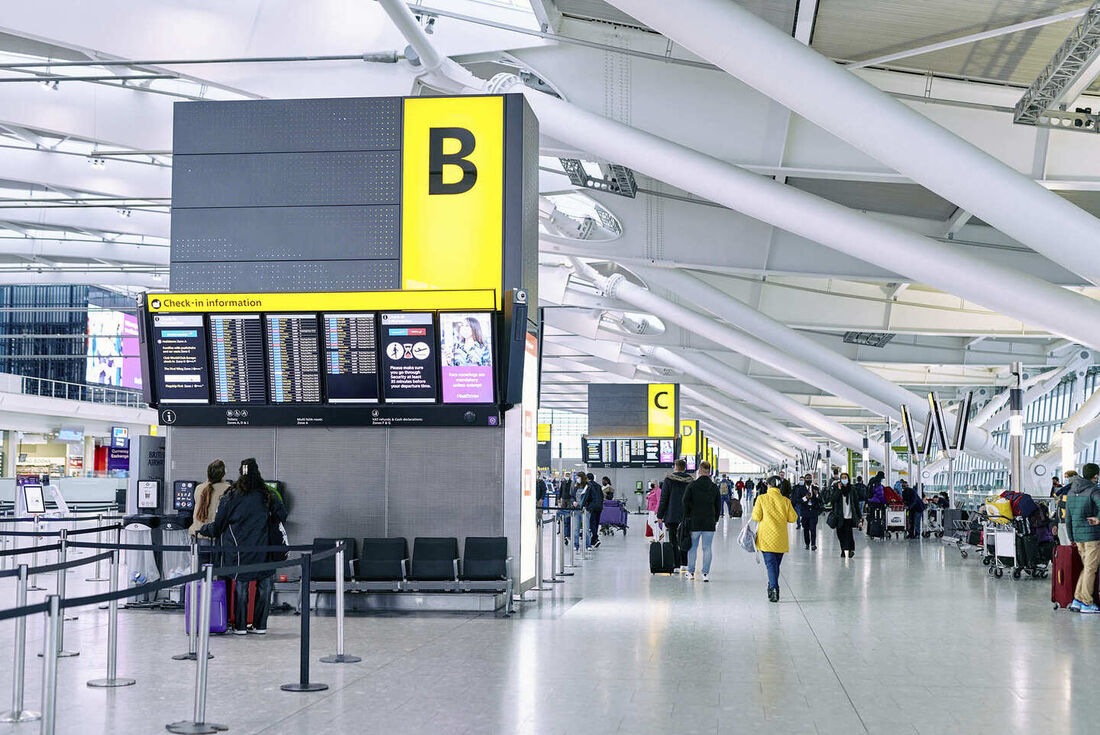 Aeroporto de Heathrow, em Londres, um dos maiores do mundo