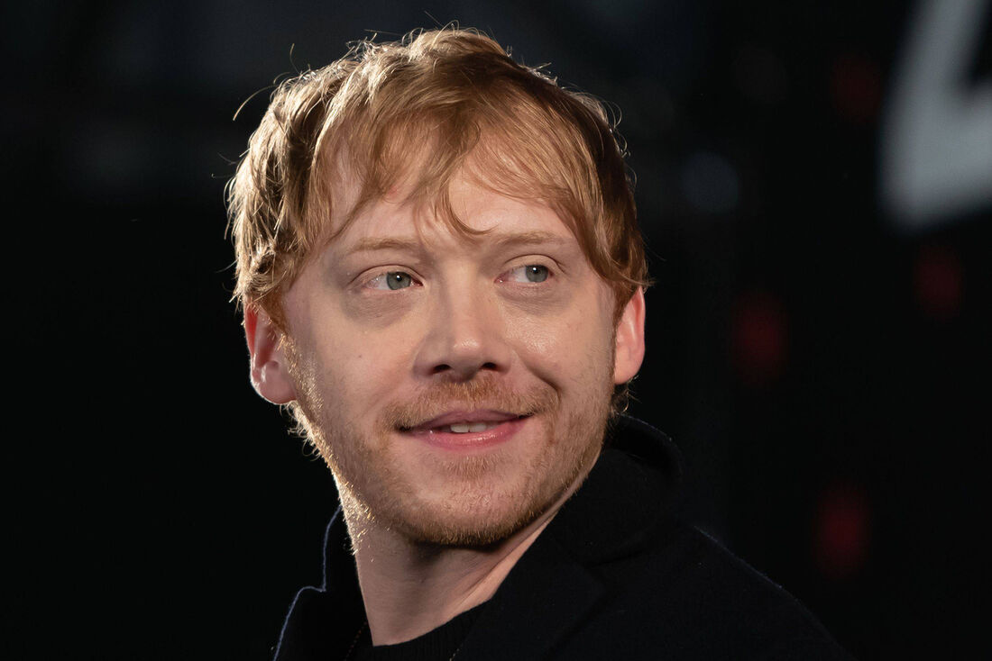 O ator Rupert Grint famoso por interpretar Ron Weasley na saga 'Harry Potter'