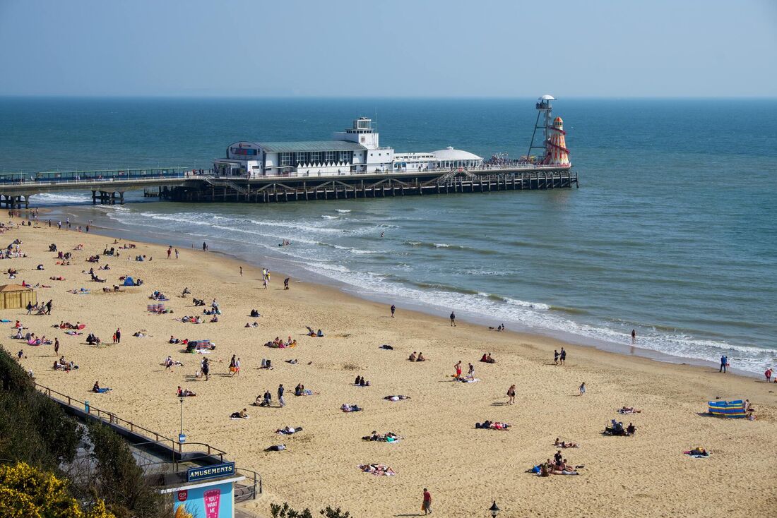 Bournemouth, na Inglaterra, Reino Unido