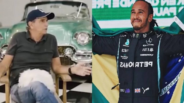 Nelson Piquet e Lewis Hamilton