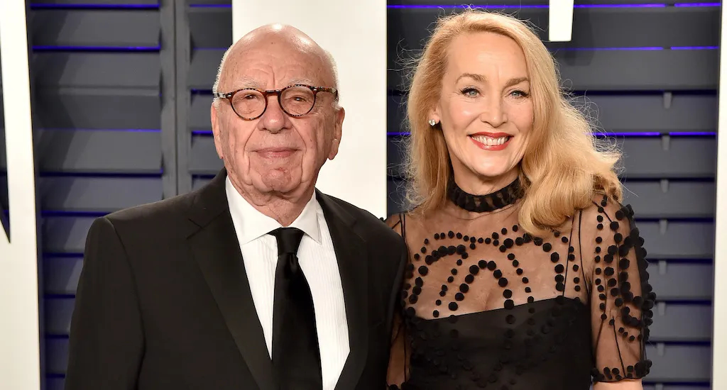 Rupert Murdoch e atriz Jerry Hall