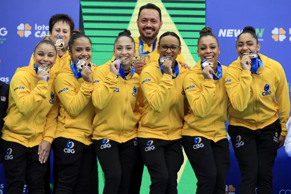 Equipe feminina de ginástica artística conquista o ouro no Pan-americano, disputado no Rio de Janeiro