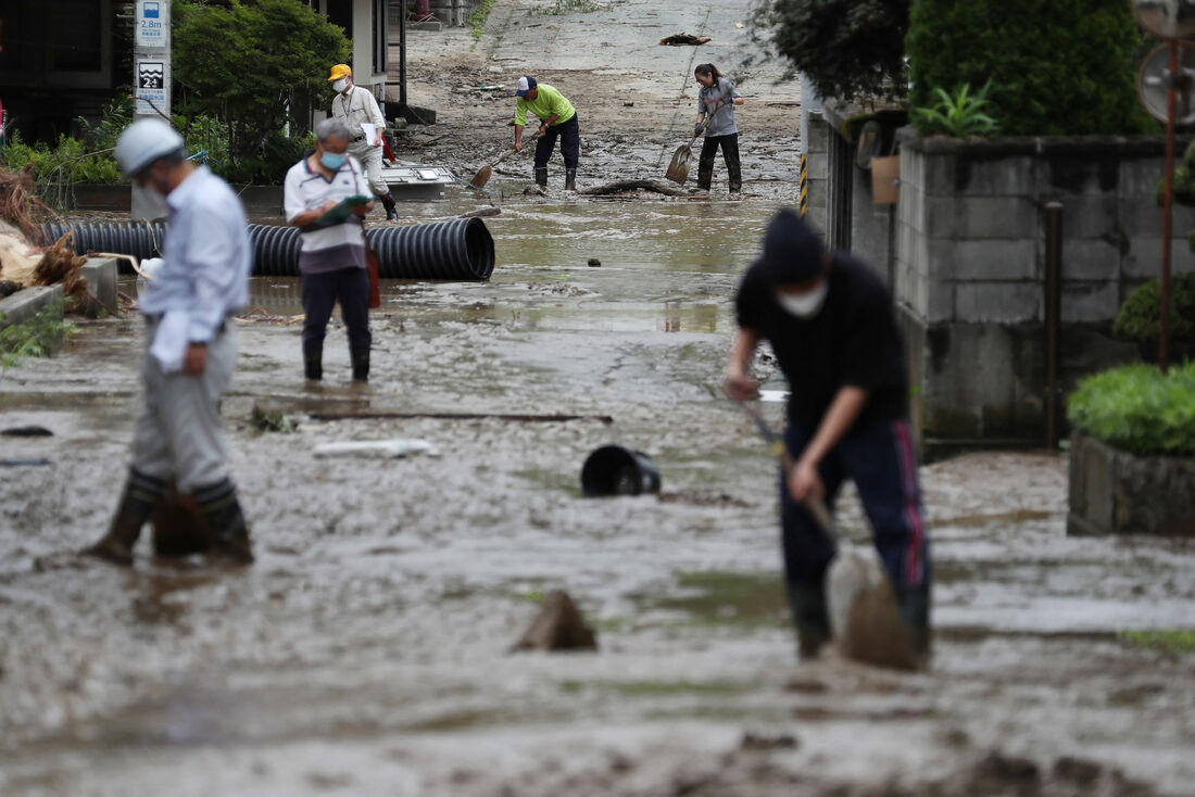 Em agosto, foi o Norte do Japão que sofreu com forte chuvas