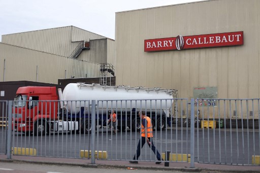 Fábrica de chocolate Barry Callebaut, na Bélgica 