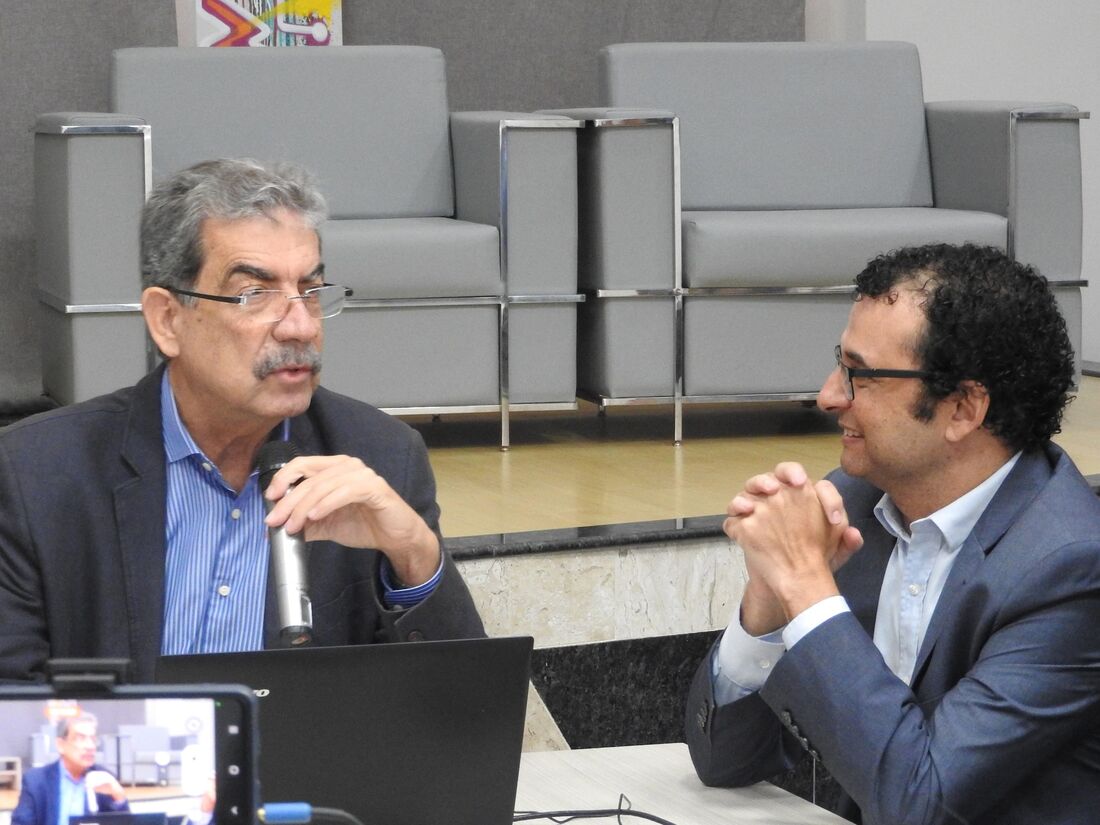 Fernando Jucá e Márcio Stefanni no lançamento CredAGE Inovar Startup 