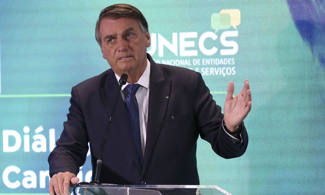 O candidato participou, em Brasília, do evento Diálogos com Candidatos à Presidência da República promovido pela União Nacional de Entidades do Comércio e Serviços (UNECS)