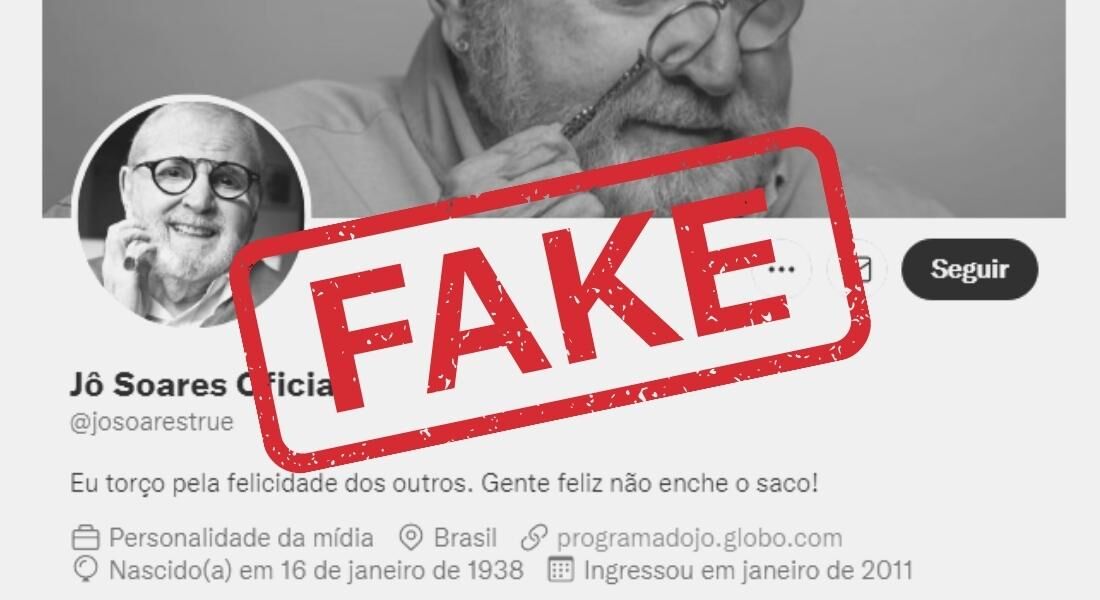 Conta fake de Jô Soares no Twitter ganhou milhares de seguidores, nas últimas semanas