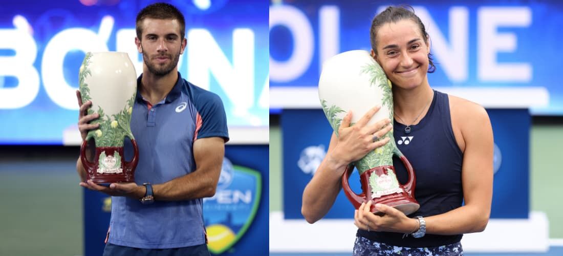 Croata Borna Coric e a francesa Caroline Garcia 