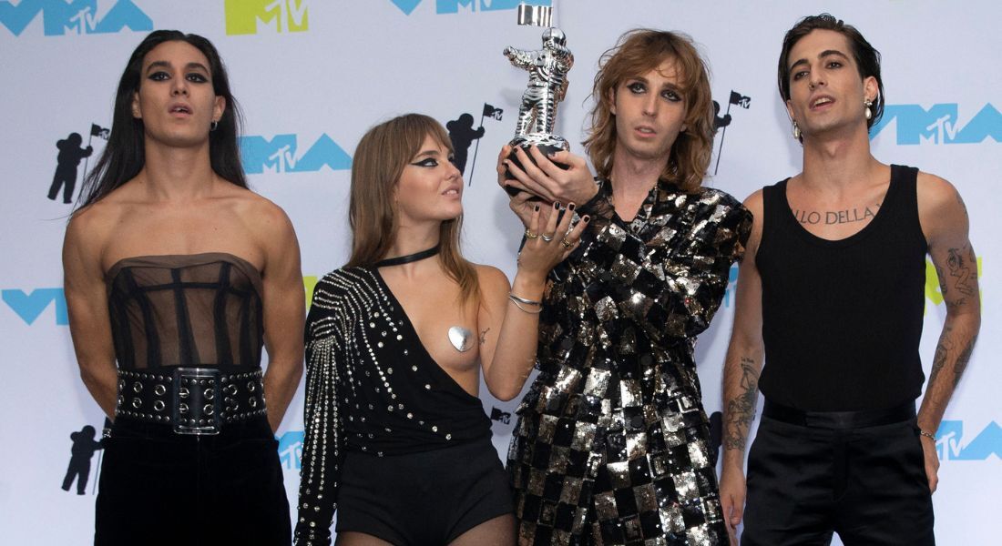 Banda italiana Maneskin no MTV Video Music Awards