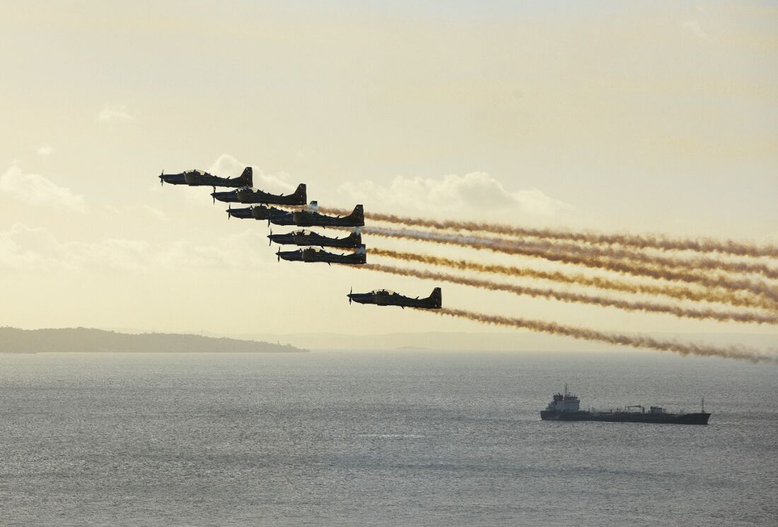 Apresentação do Esquadrão de Demonstração Aérea (EDA) da Força Aérea Brasileira (FAB) na Bahia