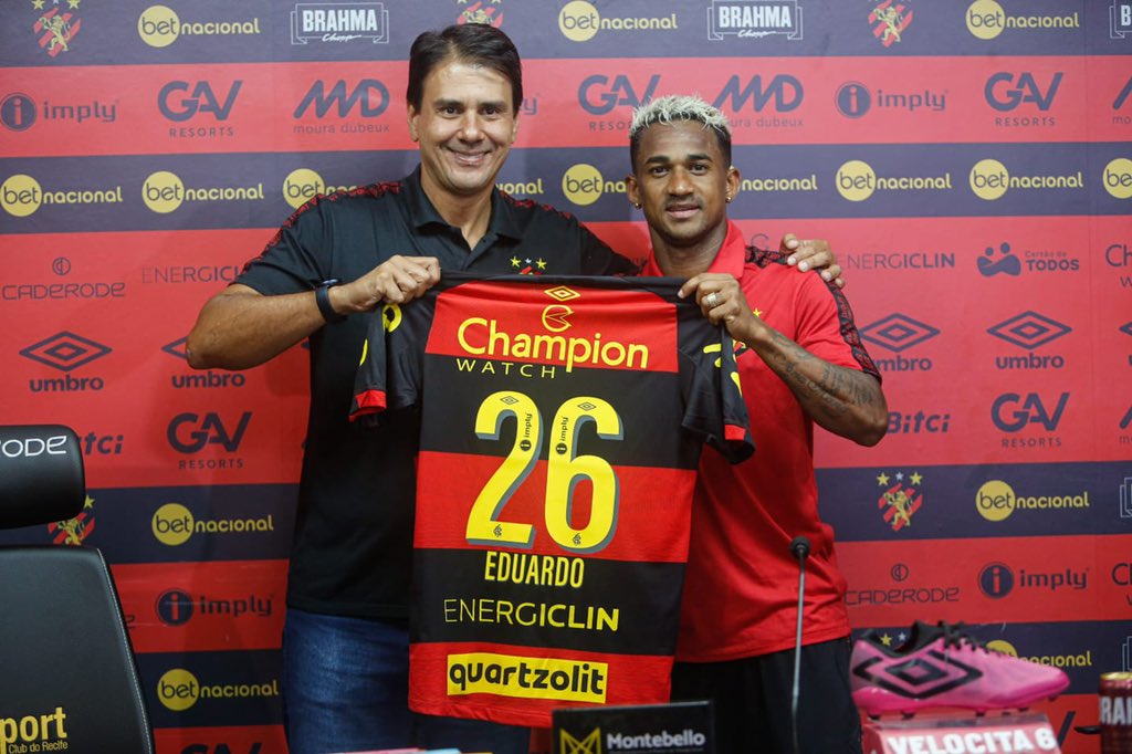 Vestindo a 26, Eduardo é o novo reforço do Sport