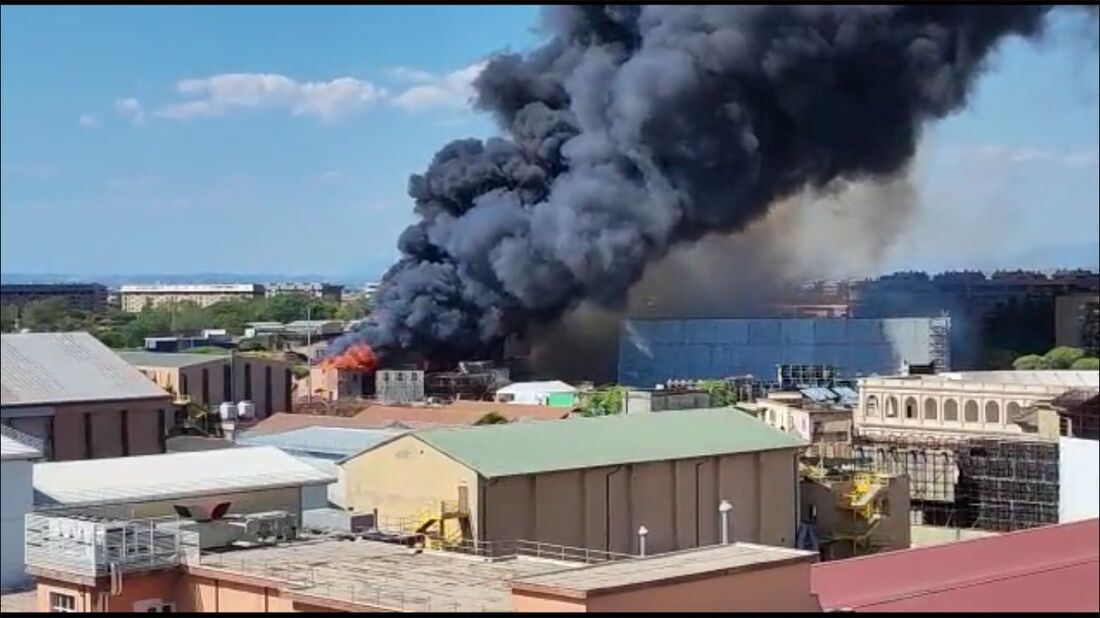 Incêndio atinge lendários estúdios de cinema Cinecittà em Roma