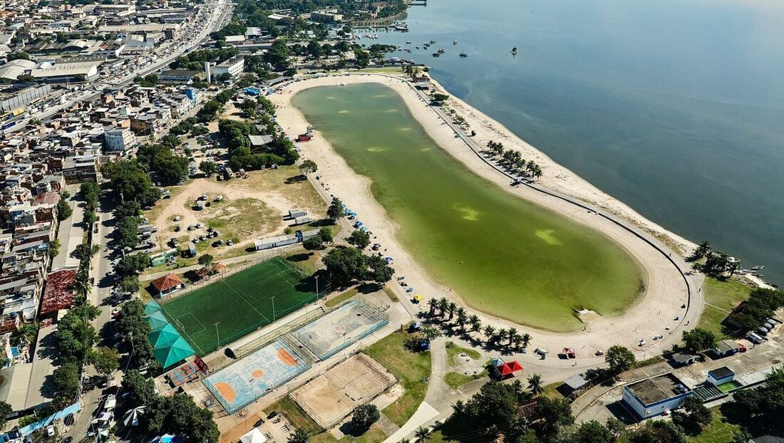 Piscinão de Ramos, na Zona Norte do Rio de Janeiro