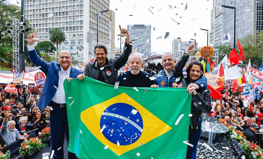 Campanha de Lula em São Paulo neste sábado (20) 